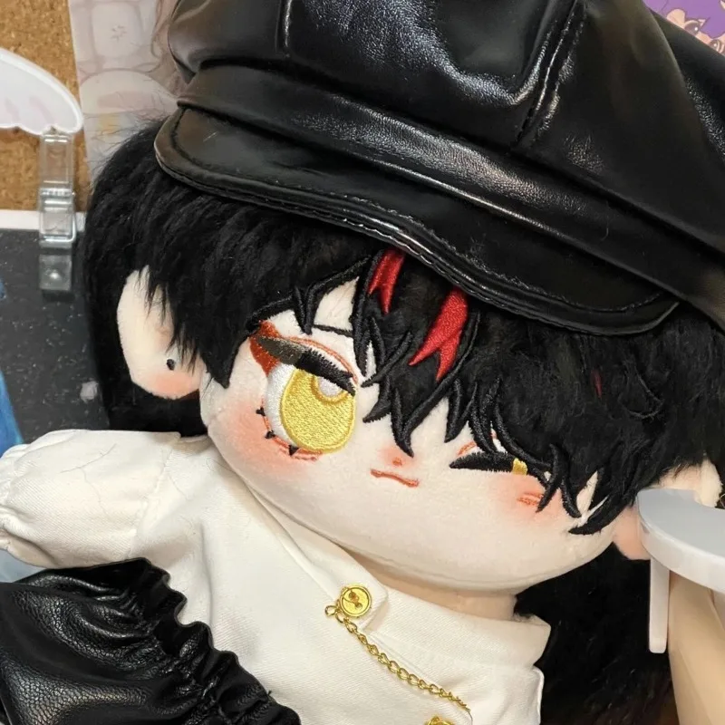 20cm Anime Game Star Boy Vox Kawaii Cosplay Cotton Doll Body With Skeleton Dress Up Clothing Soft Plushies Toy Figures Fans Gift