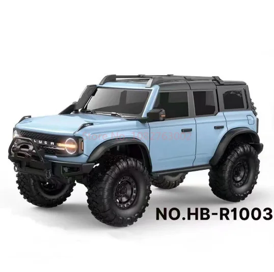 Фото Горячая 1:10 Hb R1001 Bronco RC Альпинистский автомобиль: модель с дистанционным управлением AWD Внедорожная игрушка, совместимая с батареями 2s/3s, цельнометаллические шестерни №5