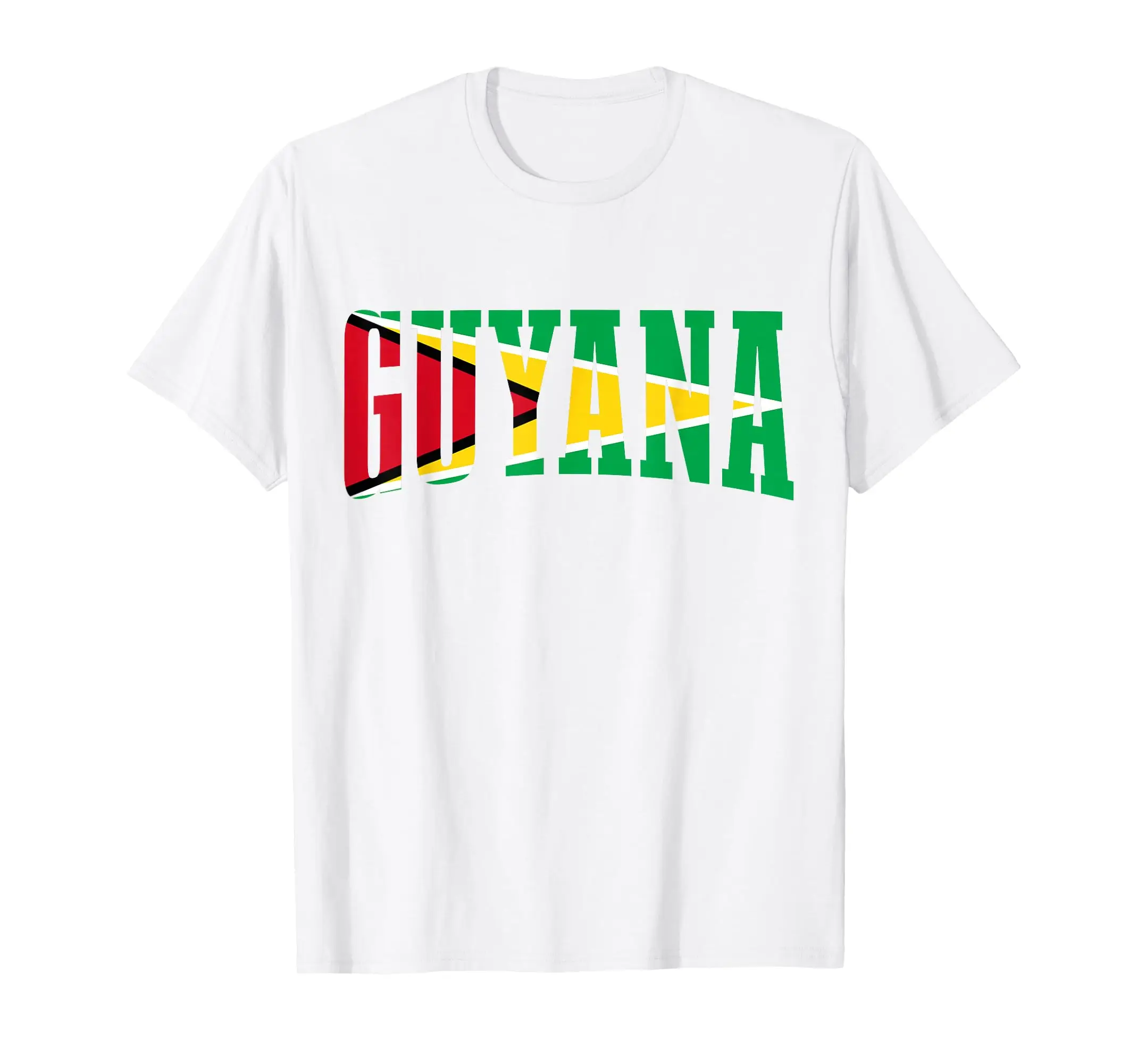 100% хлопок, футболка Guyana в спортивном стиле, ретро, футболка с гояньским флагом, мужские и женские футболки унисекс, размер S-6XL