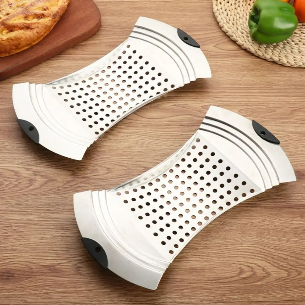Силиконовая ручка Spaetzle Maker с лопатой из нержавеющей стали, немецкая машина для приготовления яичной лапши, утолщенный масляный фильтр большого размера, жареная еда