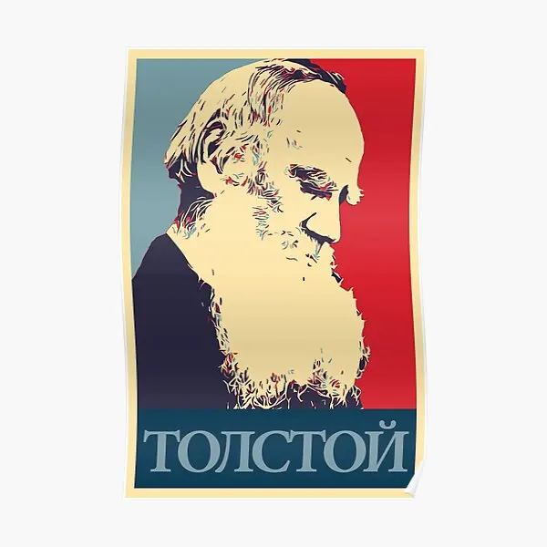 Декоративный постер Tolstoy, винтажная забавная домашняя Художественная печать, Декор, настенная комната, фотообои, без рамки