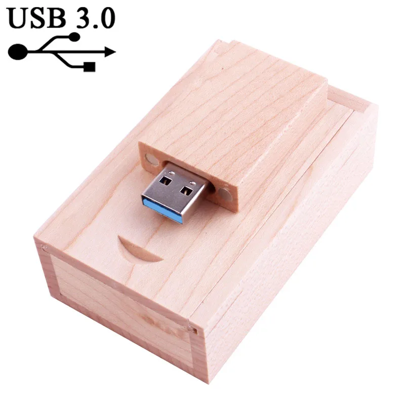 Флэш-накопитель USB 3,0 коричневый деревянный, 4 ГБ, 8 ГБ, 32 ГБ, 64 ГБ