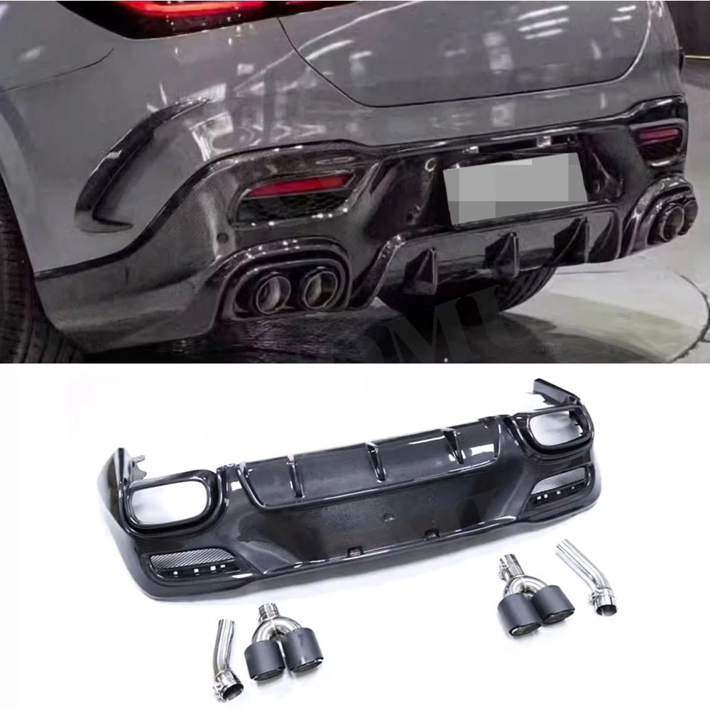 VACOMUL для Benz GLE Class C167 GLE350 GLE53 AMG Sport Coupe 2020-2023 диффузор, губа на задний бампер с выхлопной трубой внешняя часть