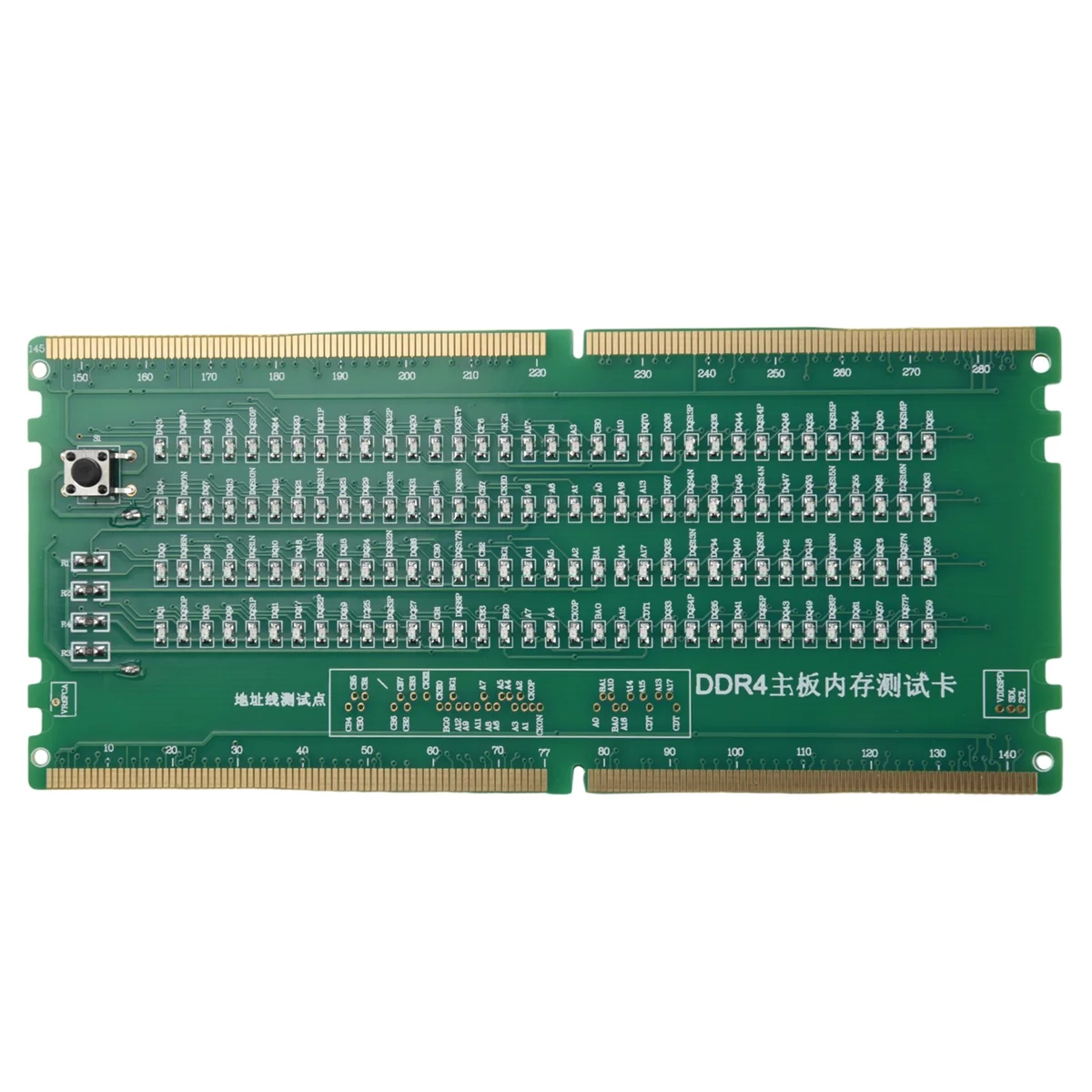 Тестовая карта DDR4, слот для оперативной памяти, светодиодный анализатор для ремонта настольной материнской платы, тестер