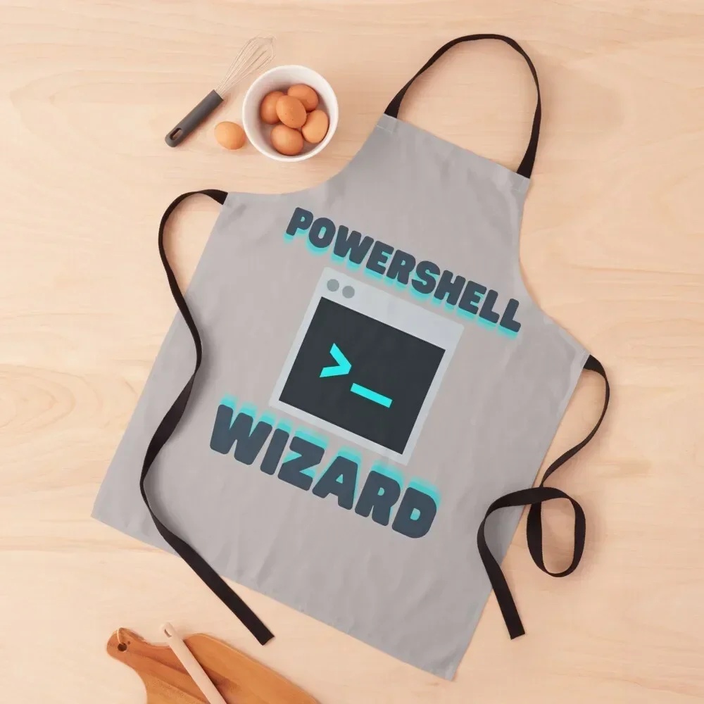 Фартук Волшебника Powershell, профессиональная парикмахерская кухня для мужчин, кухонная одежда, униформа шеф-повара, фартук