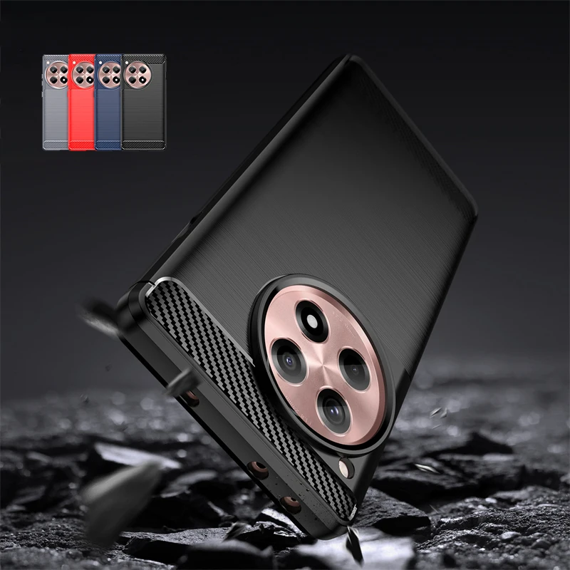Чехол для OnePlus 12R Oneplus 12R Capas, новый противоударный чехол из ТПУ для телефона, мягкий силиконовый чехол из углеродного волокна Fundas Oneplus 12R