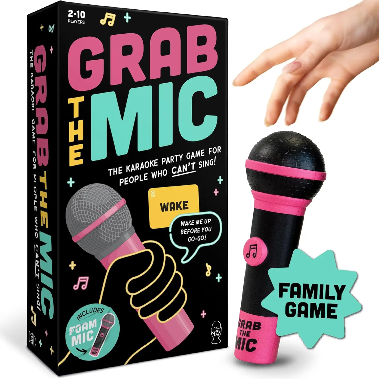 Фото Lucky Egg Exciting Grab The Mic — семейная караоке-игра для детей 8+ года, настольная игра для плохих певцов — 250 лирических карт №4