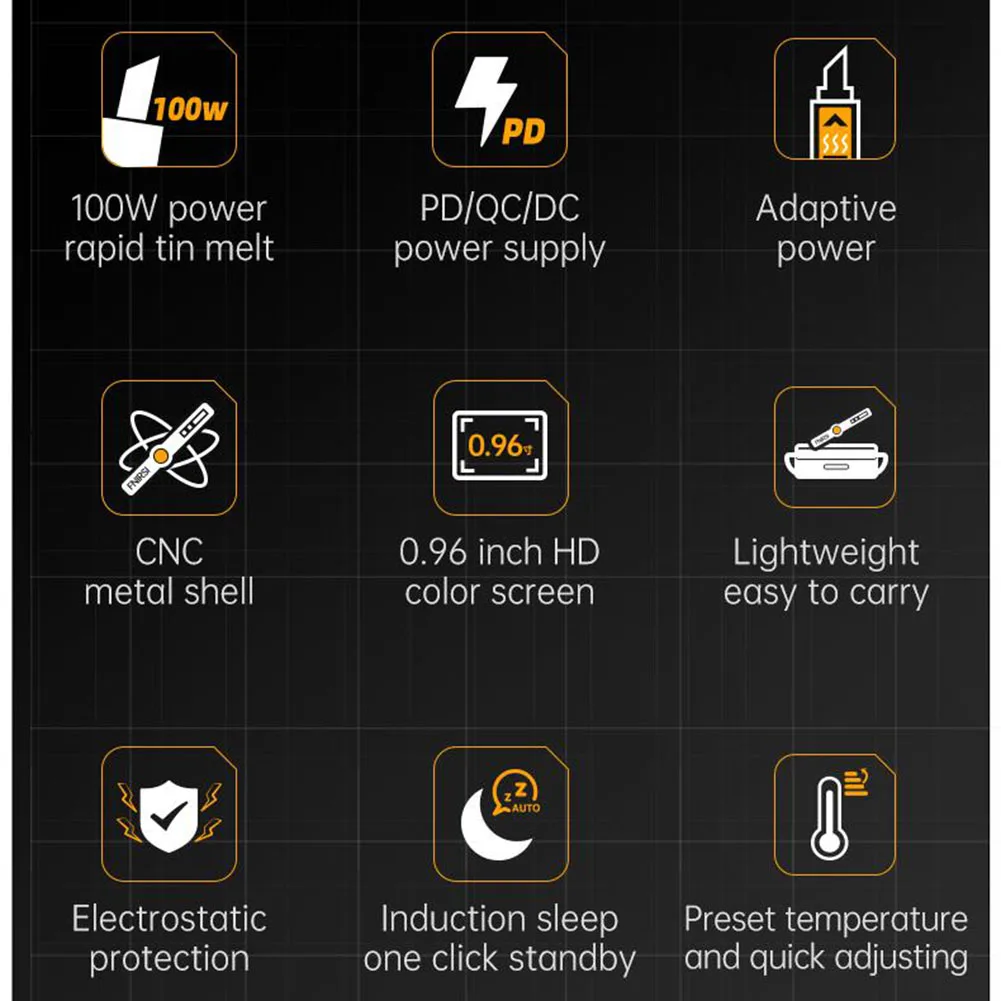 HS-02A Паяльник Паяльная станция PD100W Портативная ремонтная термостатическая паяльная станция Паяльный карандаш (art.: 3920c7f1f4a8e) - 3920c7f1f4a8e