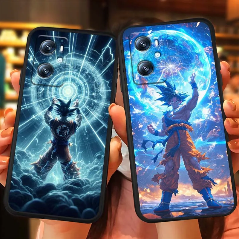 Фото Серебристый чехол для телефона Dragon Ball Cool для OPPO Reno 7 A96 A40 A58 5 6 Realme GT A74 A78 Neo2 A74 A78 Find X5 X3 X7 X8 Черный №2