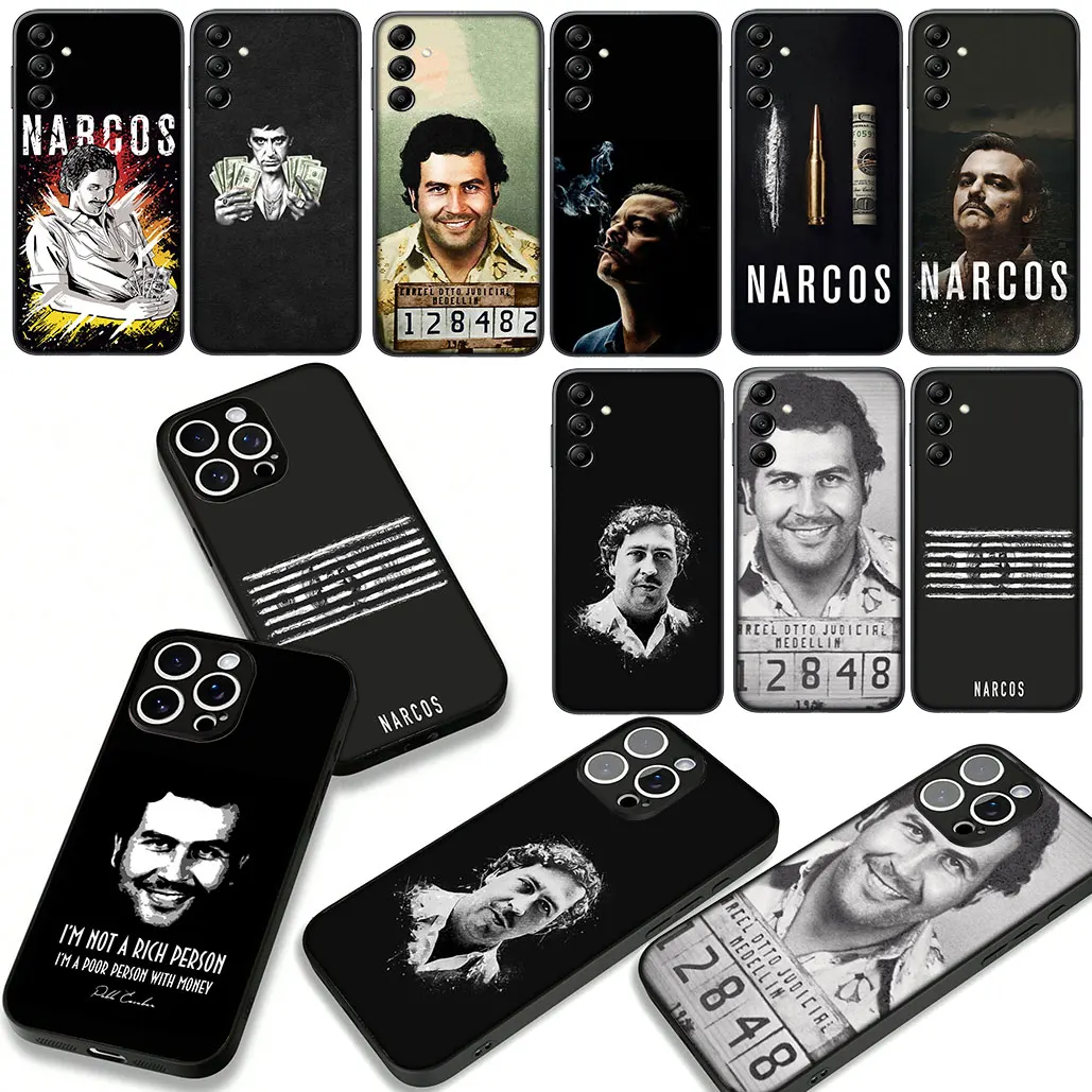 Чехол для телефона Narcos PABLO ESCOBAR для Samsung Galaxy A55 A56 A25 A21S A35 A54 S8 S9 S20 S21 FE S10 Plus A53 A13 A33 A54