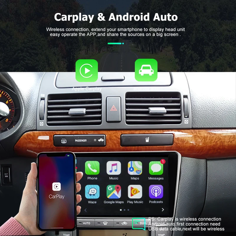 Фото Автомобильный радиоприемник 9 дюймов Android 12,0 для Toyota Highlander Crown Kluger 2021 Carplay, GPS-навигация, мультимедийный плеер, стерео головка №4