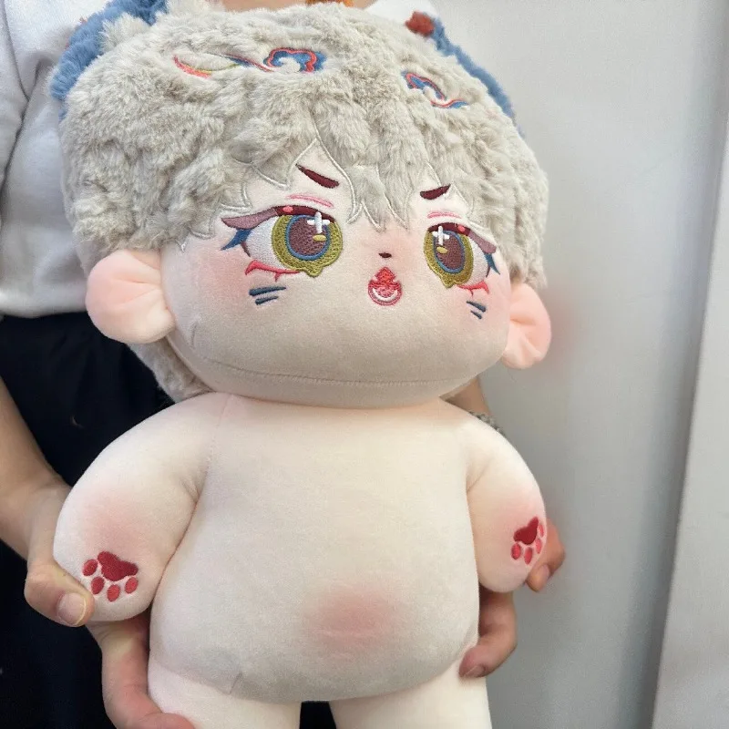 Фото 40 см аниме атрибуты роль монстр Nian Kawaii косплей хлопковая кукла тело мультфильм мягкие плюшевые коллекция фанатов игрушечные фигурки подарки №5