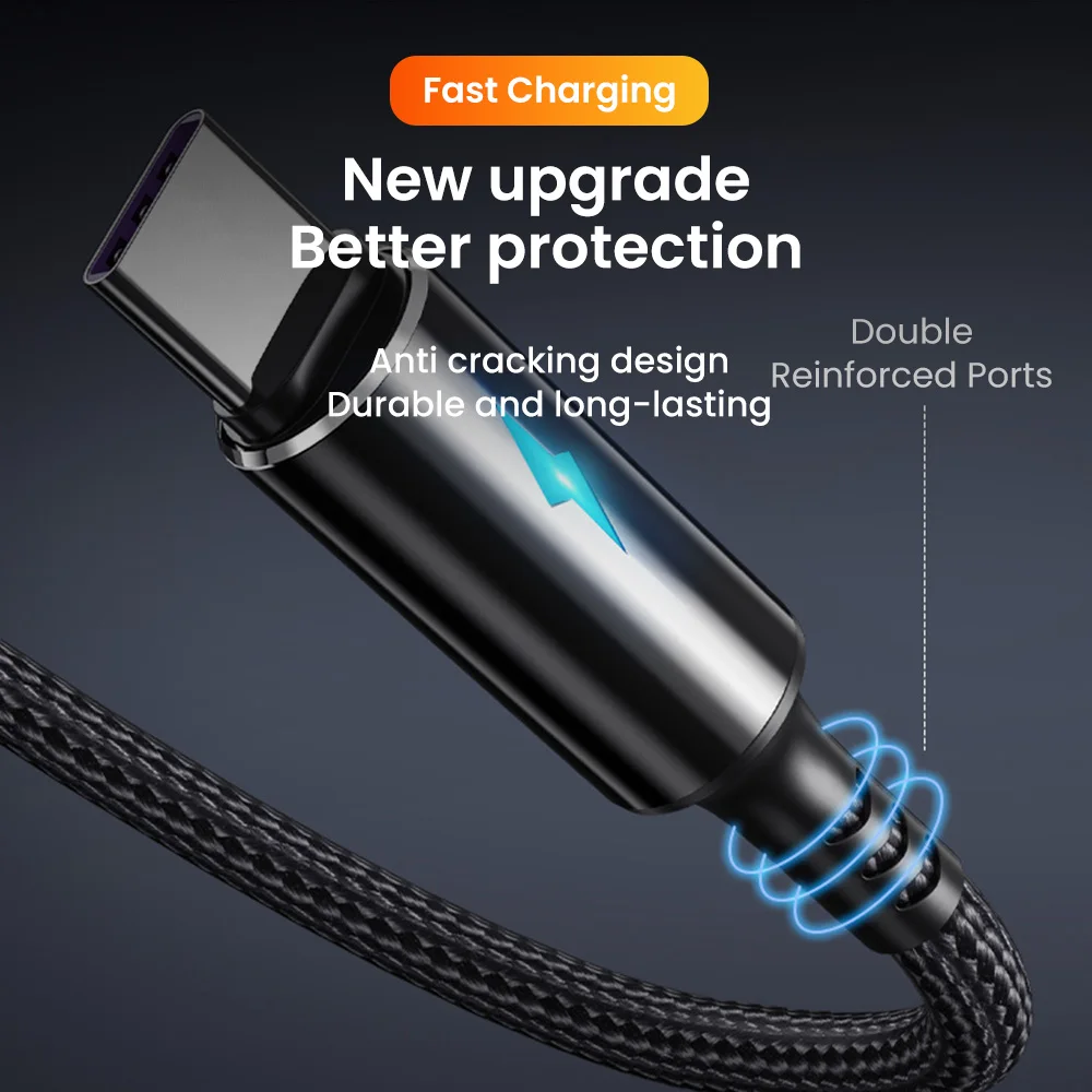 Фото Короткий кабель USB Type C 0,25 м Кабель USB-A — USB Type C Кабель 3A 60 Вт Быстрая зарядка 10G Кабель передачи данных USB-C для жесткого диска SSD №3