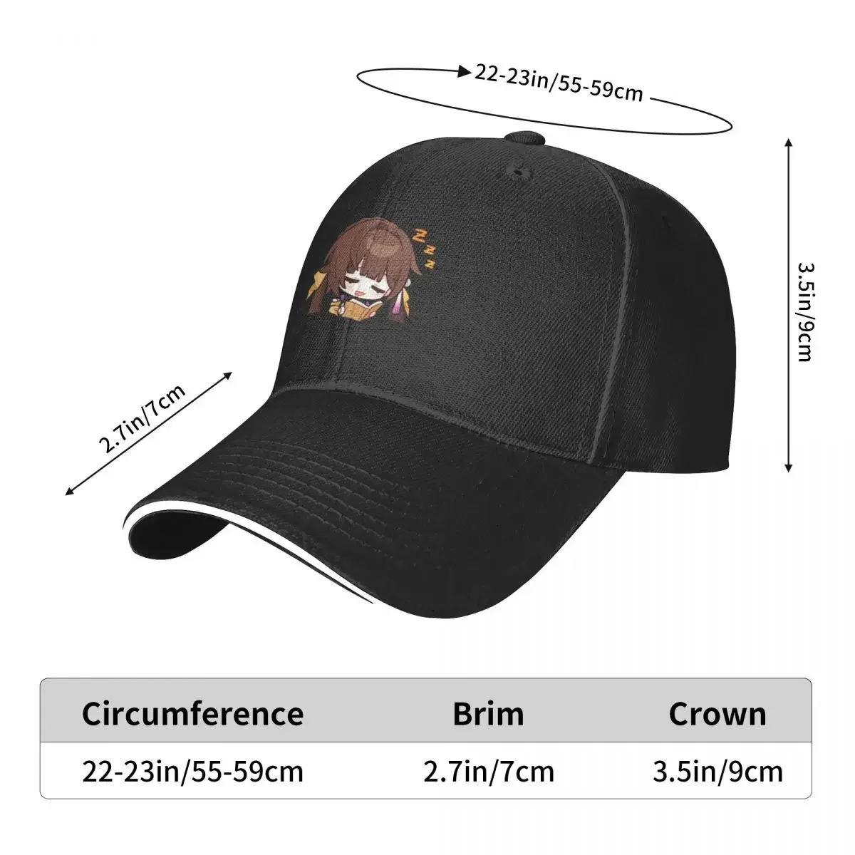 Honkai Star Rail Chibi Sushang-Educing Бейсбольная кепка каска Одежда для гольфа Snap Back Hat Шляпы дальнобойщика для мужчин и женщин (art.: 3920cd70ead84) - 3920cd70ead84