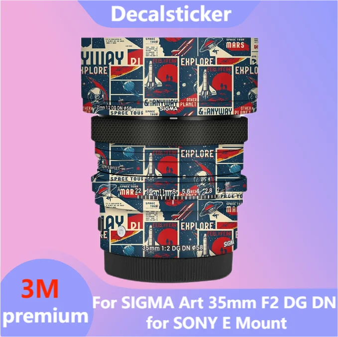 Для SIGMA Art 35 мм F2 DG DN для SONY E Mount наклейка на рассеиватель Защитная Наклейка Виниловая пленка для защиты от царапин