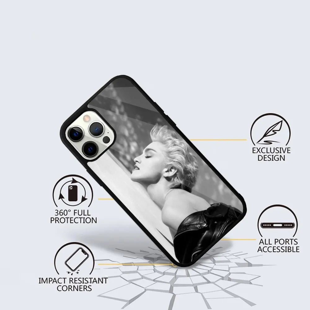 Фото au z lat 80-tych etui na telefon Madonna-S do iPhone 15,14,13,12,11, Plus, Pro, Max Mini Magsafe Magnetic Wireless Charging №5