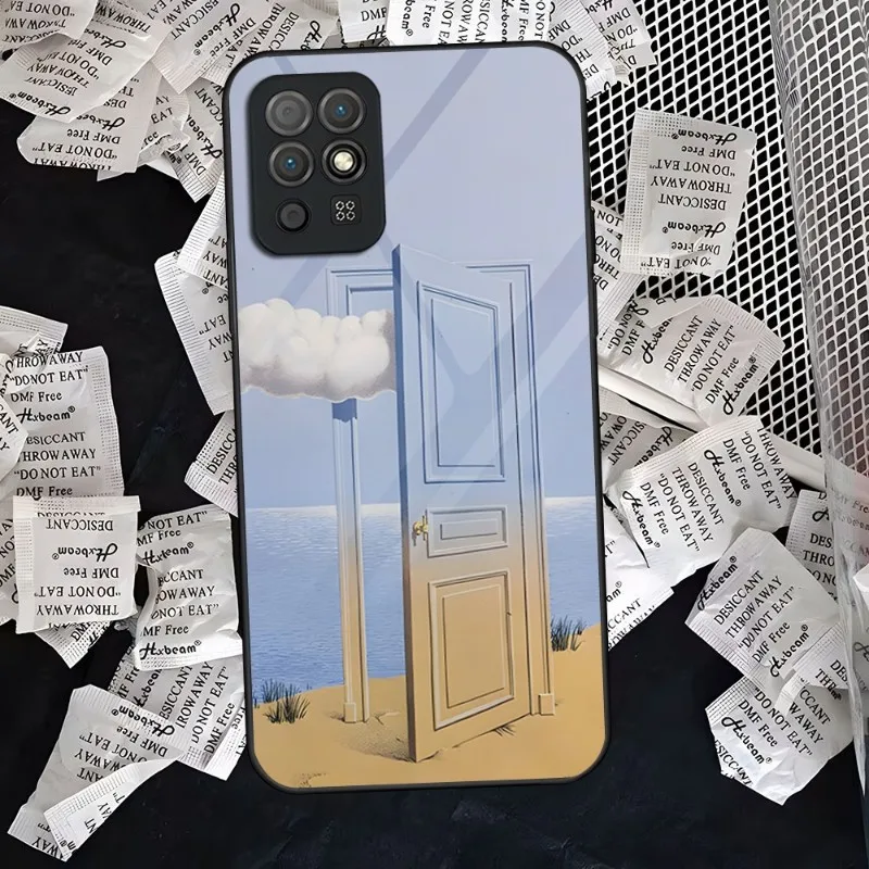 Чехол для телефона с милым рисунком Rene Magritte для Huawei P50 P40 P20 P9 P30 Smartp Z Pro Plus 2022 2023, чехол из закаленного стекла (art.: 3920c38e74e2c) - 3920c38e74e2c