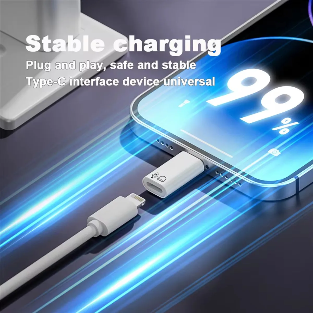 Фото j złącze USB 3.0 do iPada iphone Charge Adapter słuchawkowy USB C do Lightning OTG Adapter USB do iphone'a Lightning do typu C 3.1 №3