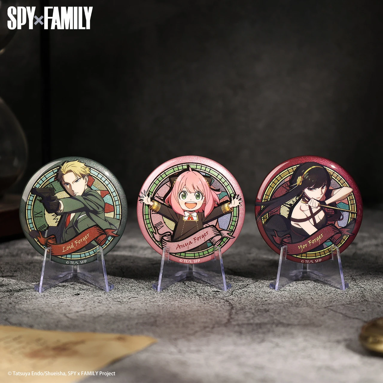 Серия персонажей SPY×FAMILY-Цветочные окна, матовая серебряная луковая коллекция анимационных устройств, периферийные устройства