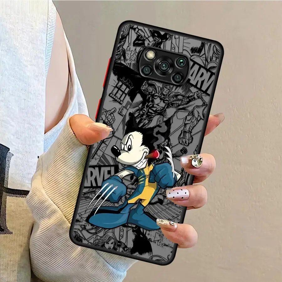 Чехол для Xiaomi Poco X3 NFC C40 C51 X3 X4 X5 Pro C50 M5s F3 Soft shell Disney Cute Mickey