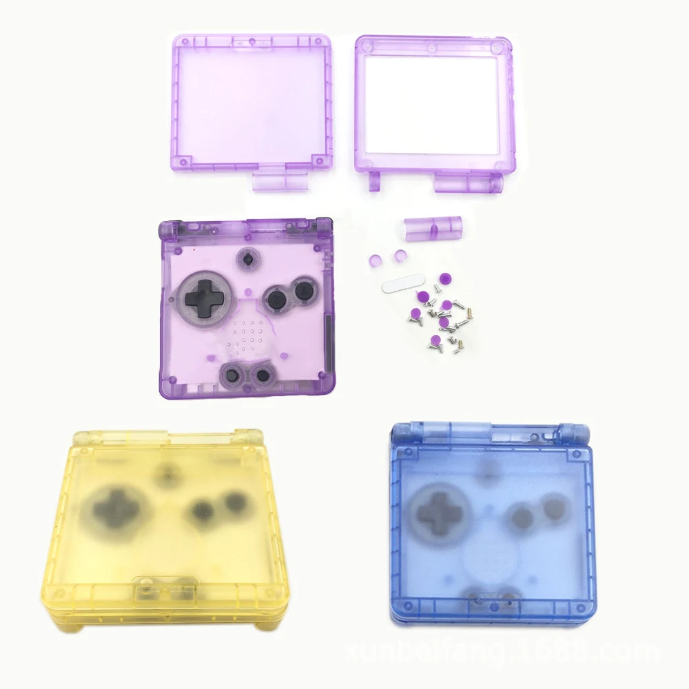 Сменный корпус игровой консоли с кнопками для GBA SP Game Boy Advance SP матовая крышка винты Кнопка этикетка игровые аксессуары