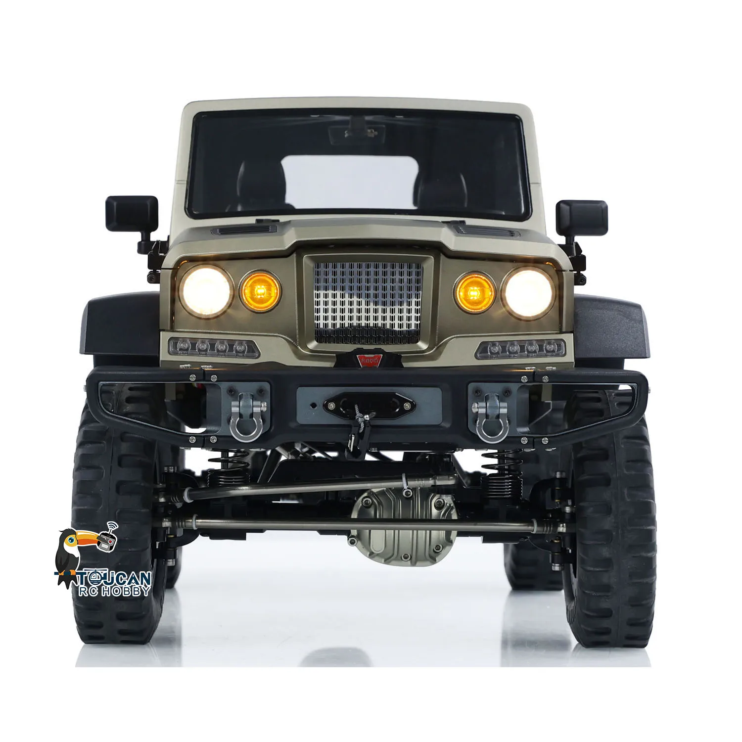 Фото RTR RC Гусеничный TWOLF 1/10 TW-715 Металлический альпинистский автомобиль Внедорожник со звуками Свет Лебедка Курение RC Игрушка №3
