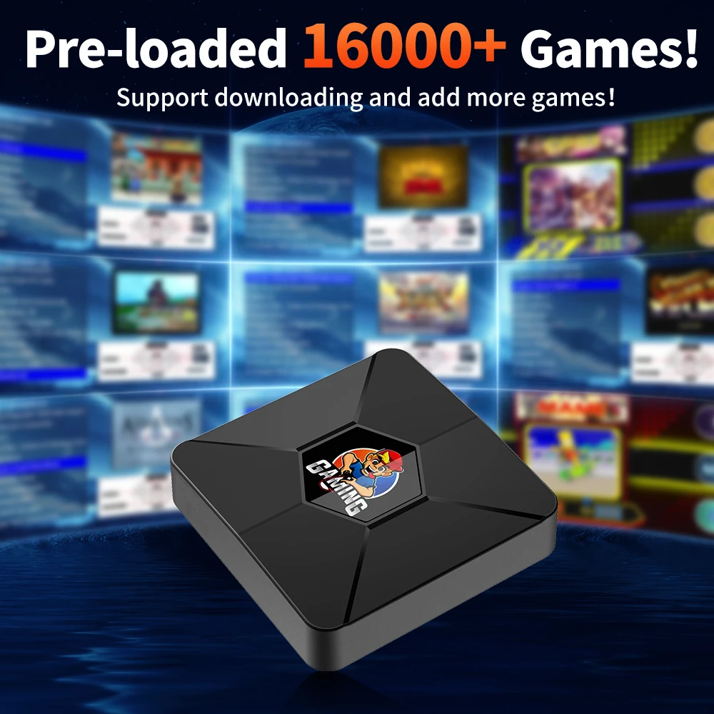Фото Консоль игровая TX9 Pro 4K UHD в ретро стиле, Игровая приставка для PS1/PSP/N64/NES с 16000 + играми для эмулятора ТВ/ПК/проектора №2
