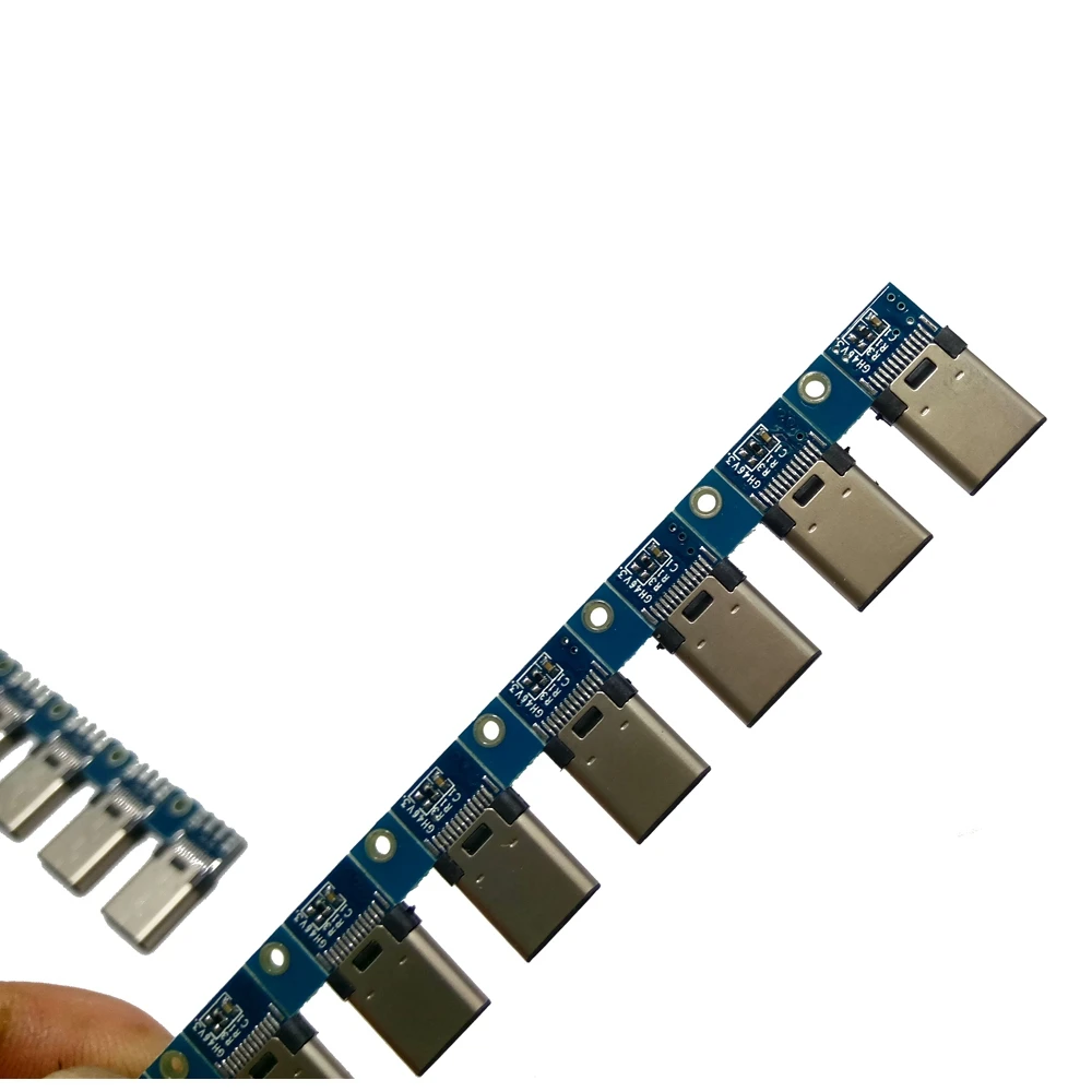 Фото DIY OTG USB-3.1 паяный штекер USB 3.1 C-тип штекер с разъемом печатной платы кабель для передачи данных Android терминал №4