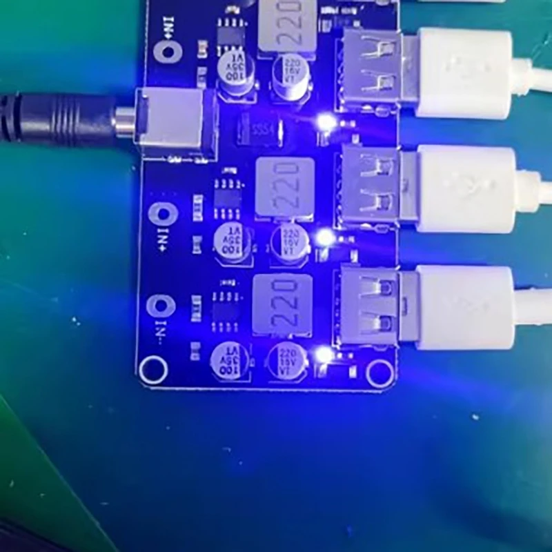 4-портовый USB-модуль зарядки QC3.0, быстрый и надежный USB-преобразователь QC3.0 QC2.0, понижающий USB-конвертер, решение для