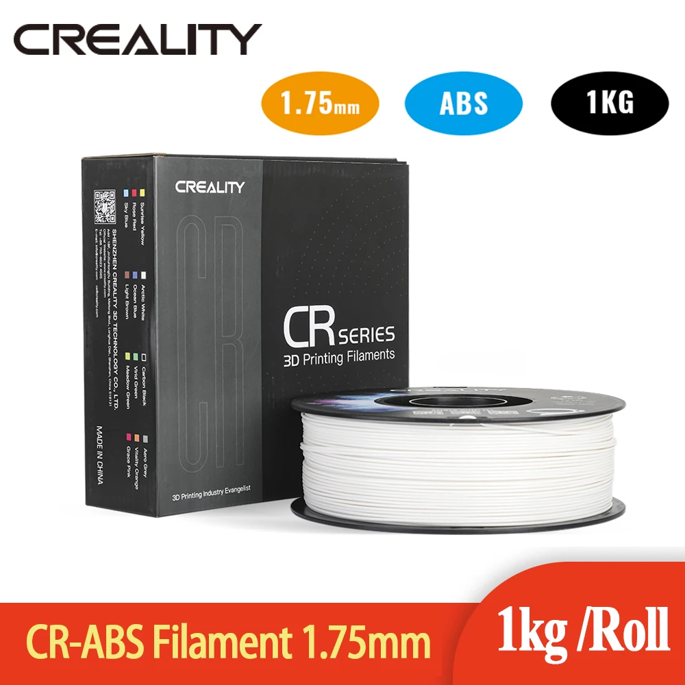 Филамент CREALITY 3D ABS/PETG, 1 кг, 1,75 мм, АБС-пластик, материал для 3d-печати для Creality, 3D-принтер, гипер пла, расходные материалы