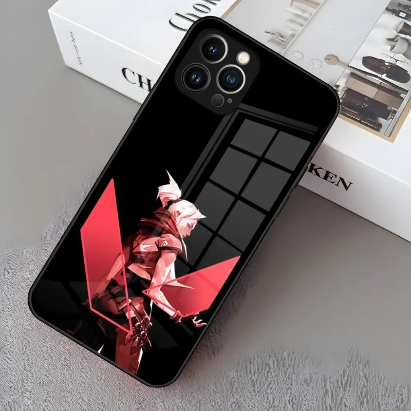 Фото V-Valorant игровой чехол для телефона Iphone 14 12 11 13 Pro Max Mini 8 X Xr Xs 7 Puls 6 стекло №3