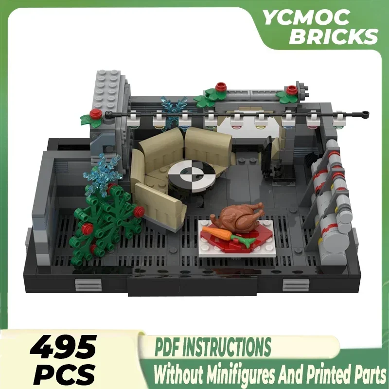 Звездная модель фильма Moc, строительные кирпичи, UCS Falcon, технология отпуска, модульные блоки, подарки, рождественские игрушки, наборы «сделай сам», сборка