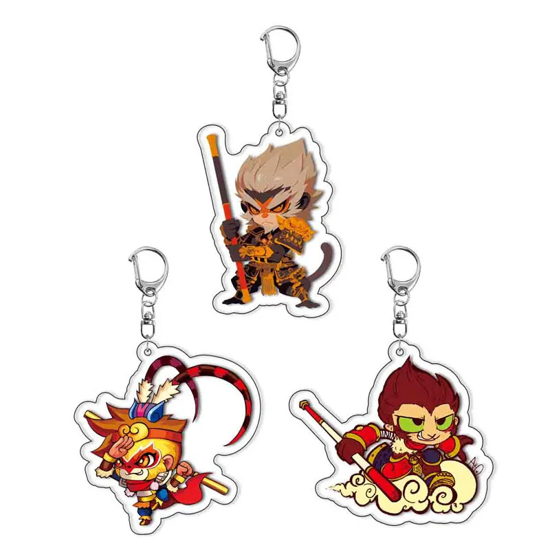 Mini gra czarny mit: Wukong akrylowe breloki małpa akrylowe małpy Wukong akcesoria do toreb zabawki chłopcy prezenty kolekcjonerskie (art.: 3920c90e4183c) - 3920c90e4183c