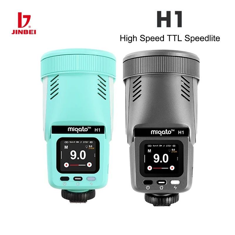 Вспышка JINBEI для камеры Speedlite TTL высокоскоростная Вспышка 1/8000s 2000 мАч универсальная для Canon Sony Nikon Fuji Olympus