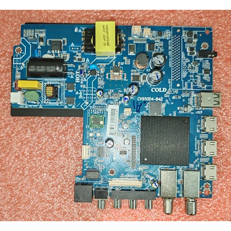 CV950D4-B42 Материнская плата сетевого телевизора Wi-Fi, физическое фото, протестирована на 74–85 В, 570 мА