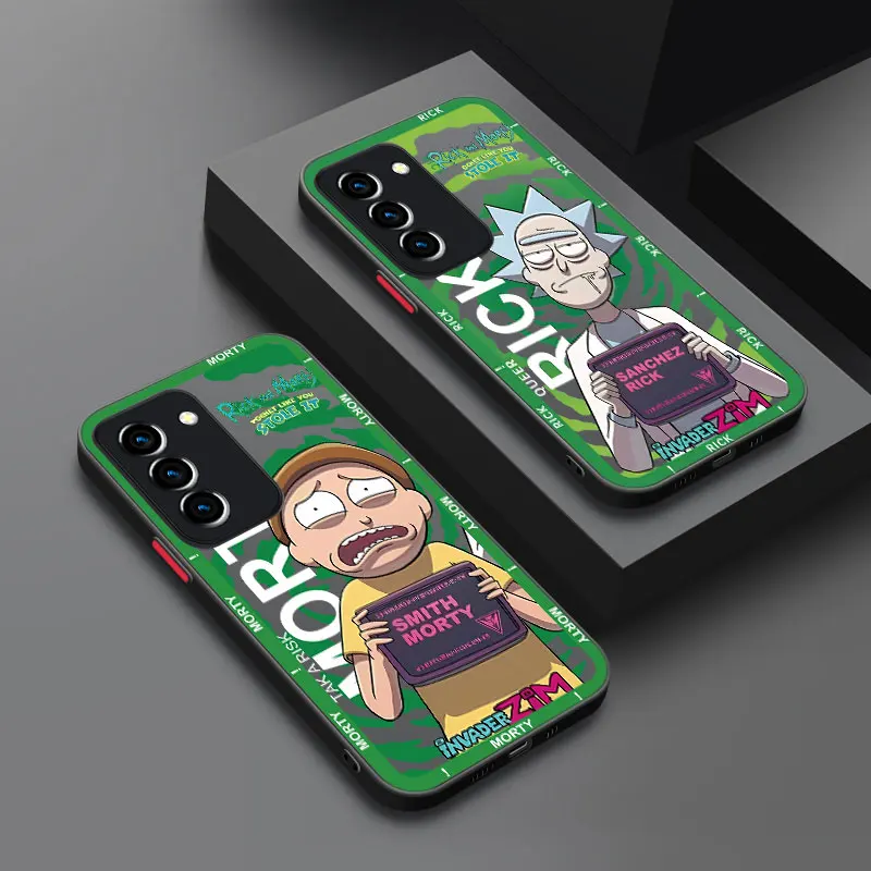Модный прозрачный чехол Ricks Mortiess для Samsung Galaxy A03 Core A02 A10 A12 A20 A21 A50 A70 S A01 A04E A05 A11
