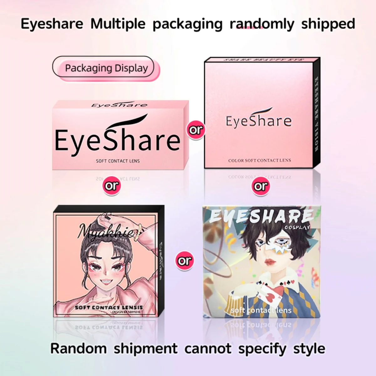 EYESHARE 1 пара цветных контактных линз фиолетового цвета, контакты для косплея, голубые глаза, аниме, красные линзы, розовые линзы для Хэллоуина, серые линзы для учеников (art.: 3920d13a07ef0) - 3920d13a07ef0