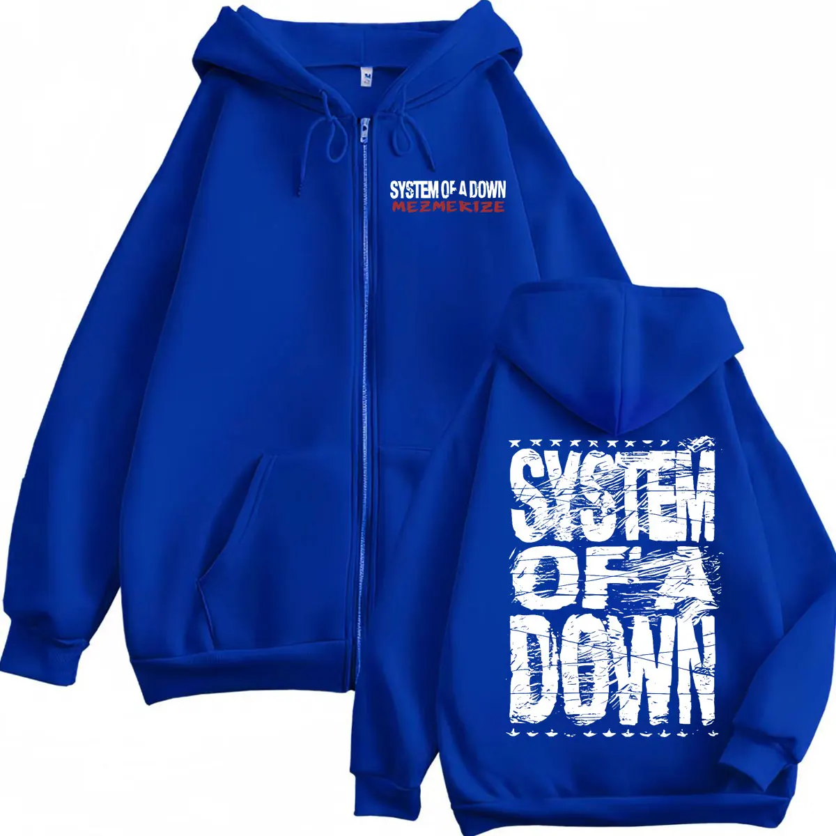 Фото System of A Down Mezmerize Merch Толстовка на молнии Альтернативная металлическая музыка Толстовки на молнии Рок Хип-хоп Винтажные пуловеры унисекс №5