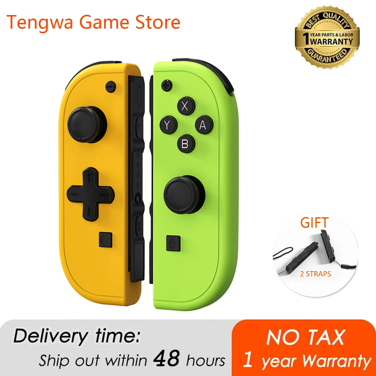 Джойстик-контроллер Joycon с боковым свечением, совместим с Lite/OLED/Switch Nintendo Joy Pad с пробуждением/экраном