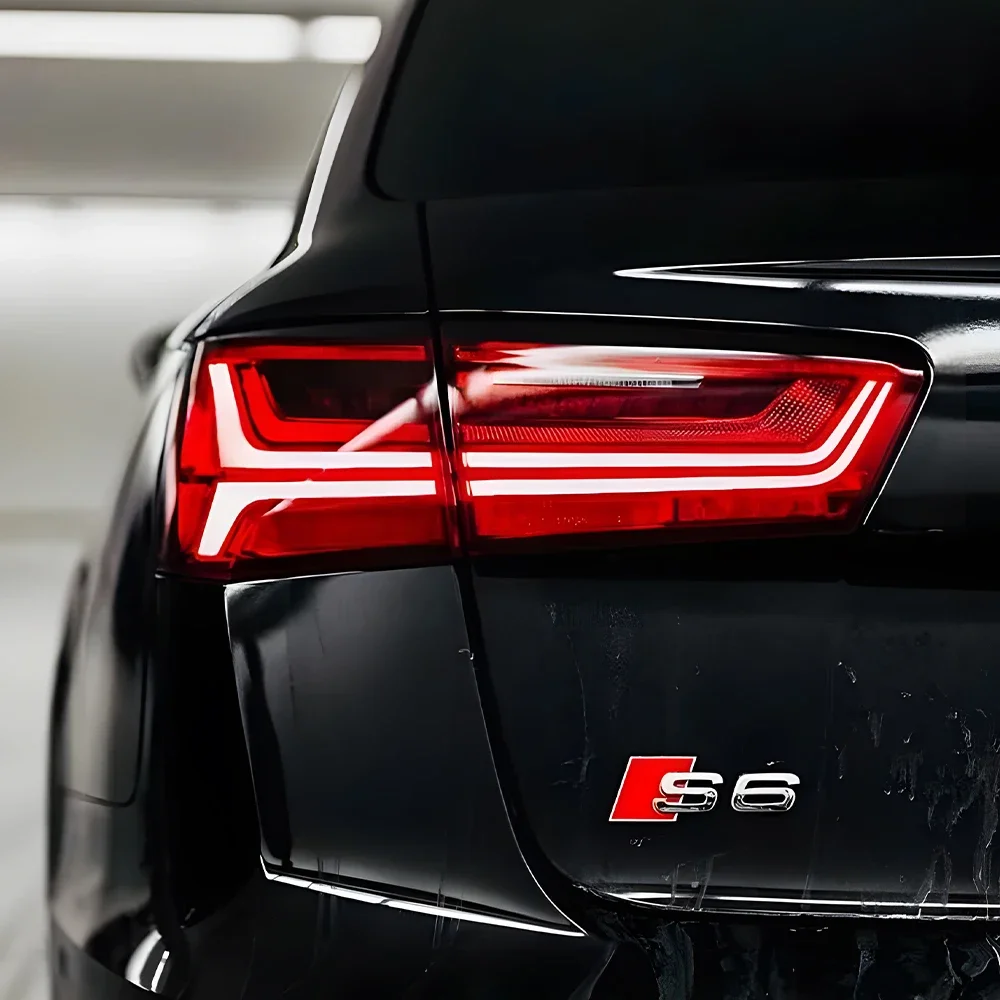 Модернизированные автомобильные задние фонари в сборе для Audi A6 C7 A6L S6 2012-2015, светодиодные автоматические задние фонари, задние фонари в виде рыбьей кости, стильные аксессуары (art.: 3920cc10836be) - 3920cc10836be