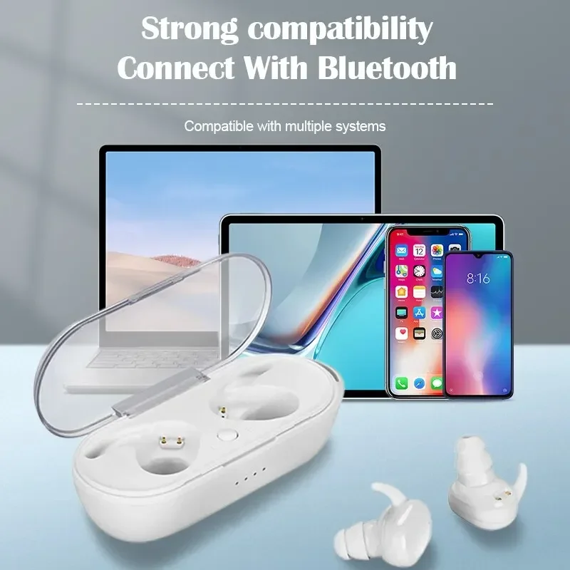 Фото Y30 Bluetooth наушники TWS спортивные наушники цифровой дисплей мини беспроводное сенсорное управление наушники с шумоподавлением гарнитура №5