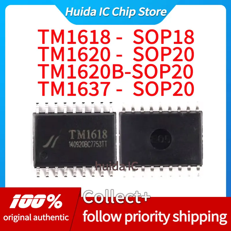 Оценочная плата TM1618-SOP18 TM1620-SOP20 TM1620B-SOP20 TM1637-SOP20