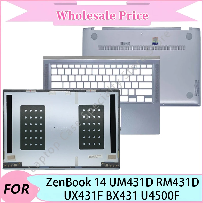 Новинка для ASUS ZenBook 14 UM431D RM431D UX431F BX431 U4500F, задняя крышка ЖК-дисплея для ноутбука/верхняя подставка для рук/нижняя часть корпуса