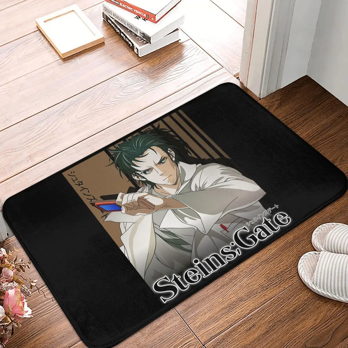 Steins Gate Rintaro Okabe Shadow Style Противоскользящий коврик для двери Напольный коврик Ковер для кухни Вход Домашняя спальня Коврики для ног