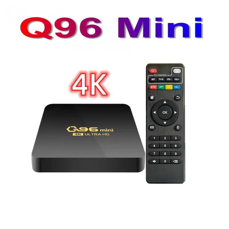 2.4G WIFI 4K Телеприставка 8G 128 ГБ Медиаплеер H.265 Домашний ТВ-театр Q96 Mini Smart TV Box Amlogic Android 10,0 S905L Четырехъядерный процессор