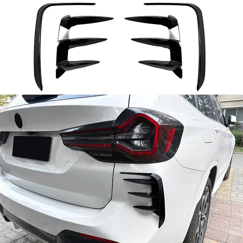 Подходит для BMW X3 G01 LCI M Sport 2022 + Fang задний спойлер с ветровым лезвием для модификации экстерьера