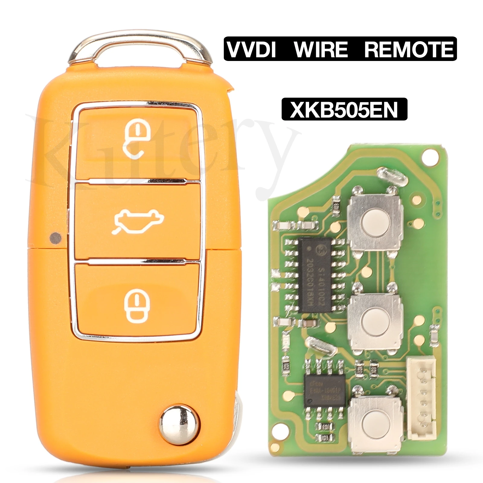 Jingyuqin 3 кнопки PN:XKB505EN Xhorse VVDI проводной универсальный Супер складной Автомобильный ключ с дистанционным управлением для VVDI Mini Key Tool VVDI2