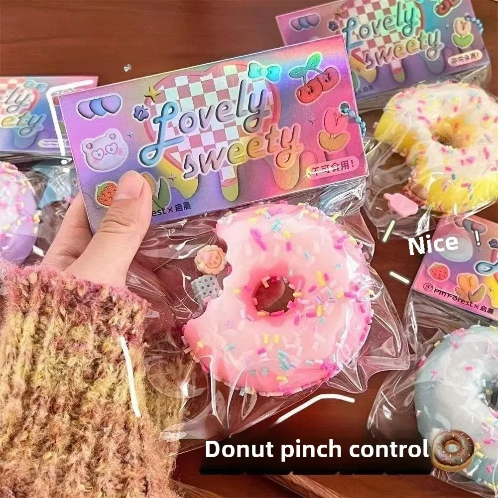 Фото Taba Squishy Squeeze Toys Непоседа Squishy Food Toys Сниженное давление Kawaii Пончики Вафельный торт Щипки Игрушки для снятия стресса №4