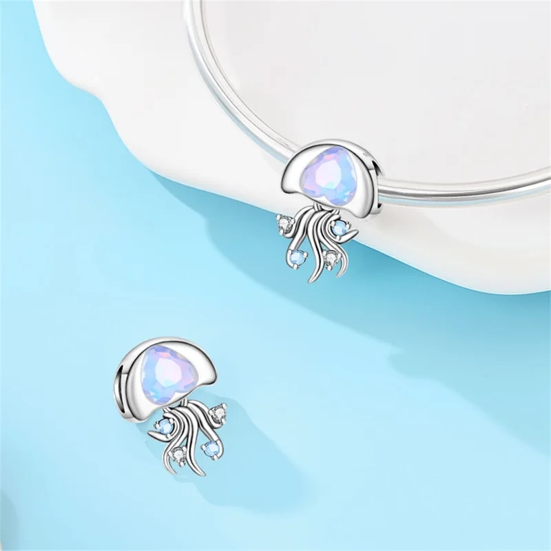 Фото Оригинальные серебряные светящиеся бусины Halobios Plata 925, очаровательные бусины, черепашки, русалки, морская звезда, подходят для браслета 3 мм, сделай сам, для женщин, ювелирные изделия №4