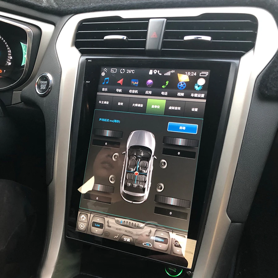 Сенсорный экран в стиле Тесла 8G + 128G 12,1 дюйма для Ford Mondeo Fusion MK5 Android автомобильное радио мультимедийный видеоплеер GPS-навигатор
